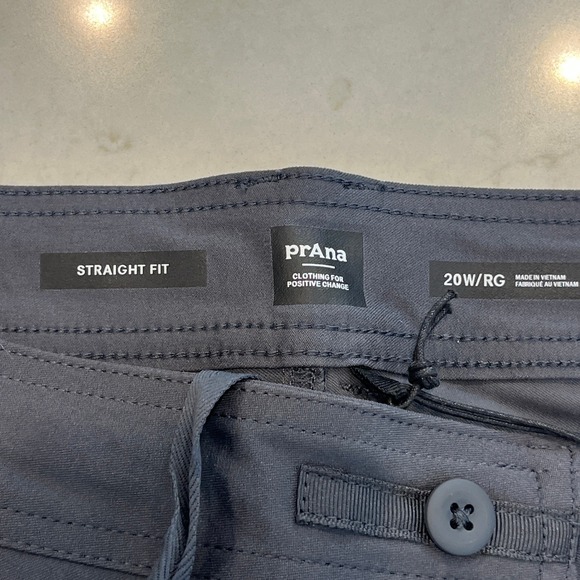 Prana NEW Halle Straight Pant Plus II Womens 20W Gray Outdoor Gorpcore Stretch - Picture 11 of 13